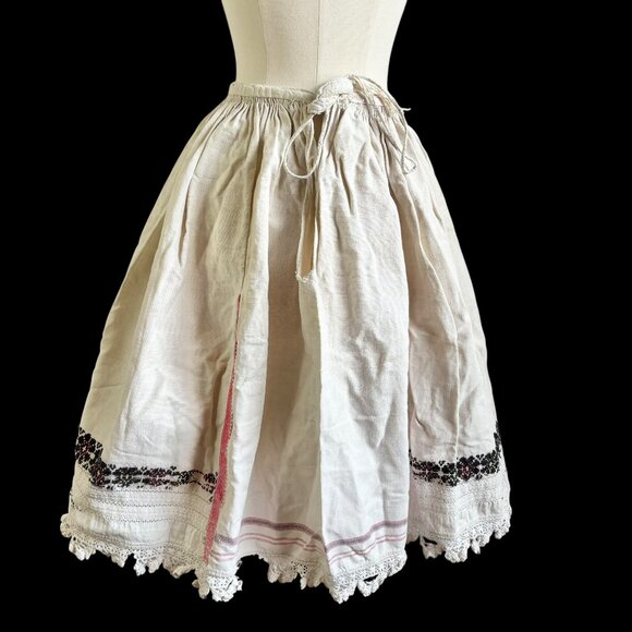 Other - Romanian Homespun Linen Handmade Folk Petticoat